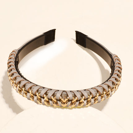 2023 New High-end Sense Hair Clip Hair Hoop Female Elegant Internet Celebrity Face Wash Hair Hoop Simple Non-slip Toothed Hair Accessories