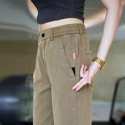 Lyocell Tencel Casual Pants for Men, New Summer Thin Straight-Leg Drapey Wide-Leg Pants, Loose Sports Ice Silk Long Pants