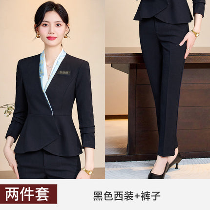 Case Field Customer Service Professional Suit suit Women's Spring and Autumn Temperament High-end Club Tooling Hotel Reception Work Clothes