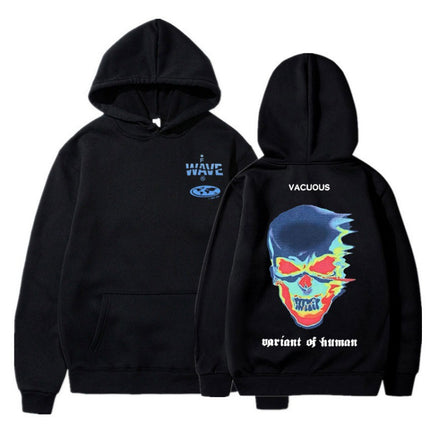 [Cross-border European Code] Skeleton Thermal Imaging Graphic Print Hoodie