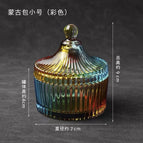 Mini mongolian yurt degaussing bowl color + high quality white crystal gravel 200g