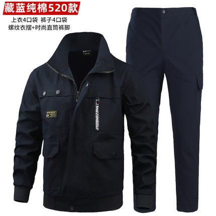 Work clothes suit men's autumn and winter welder welding camouflage clothing anti-scald wear-resistant workshop electric clothing work uniform order