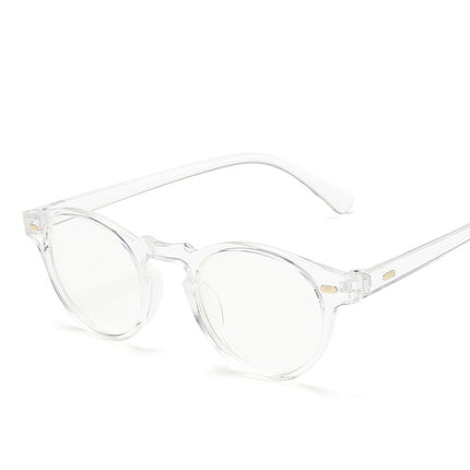 New Men's Retro Rice Nail Sunglasses Small Round Frame Leopard Color Trendy Sunglasses Cross-border Trendy All-match Glasses