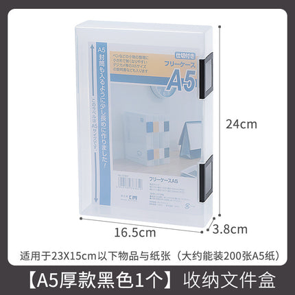 Small Items Frosted Storage Box Transparent Desktop Sundries Storage Box with Lid Household Card Drawer Organizer