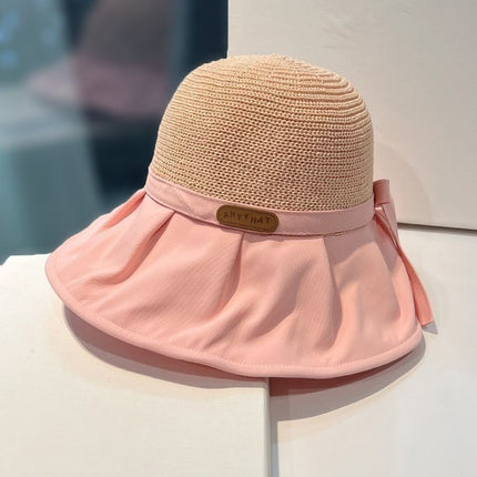 2026 New Summer Fisherman Hat for Women, Large Brim, Black Coating, Sun Protection, Uv Protection, Outdoor Hat, Foldable