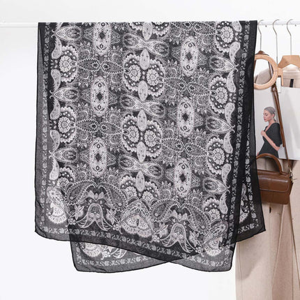 Spot European and American Fashion Women's Large Size Cotton and Linen Scarves Korean Fashion Spring and Summer Scarves Sun Protection Beach Towels Dropshipping