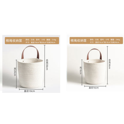 Storage Basket Desktop Woven Cosmetics Storage Basket Hanging Basket Wall Hangable Storage Basket Small Flower Basket Portable Kitchenware Nordic