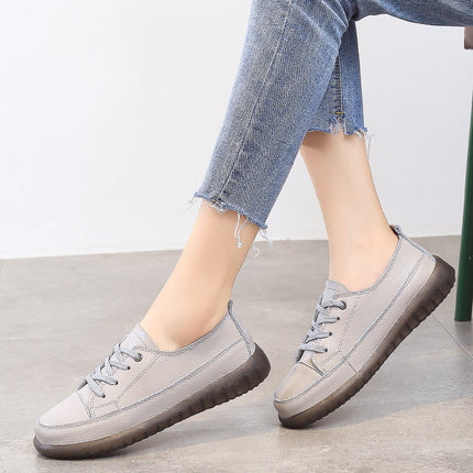 Cross-Border Spring and Autumn Back-To-School Season White Sneakers Trendy Shoes Korean Style Soft-Soled Casual Shoes Comfortable Shallow-Mouthed Single Shoes Sneakers