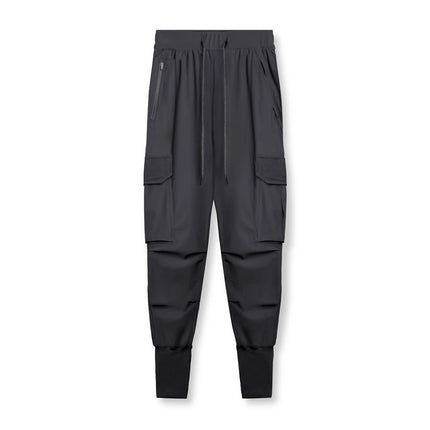 Summer Ice Silk Men's Long Pants, Thin Quick-Dry Pants, Loose Versatile Sports Pants, Breathable Casual Fashion Pants for Men