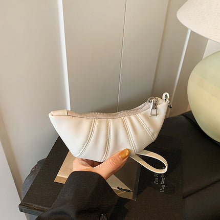Halter Neck Niche Cute Croissant Bag Fashion Trend Mini Dumpling Bag Crossbody Bag High-End Shoulder Bag