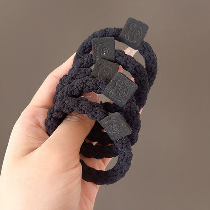 Simple Elegant Durable High Elastic Women's Hair Rope Rubber Tendon Hair Ring Thickened High Ponytail Headwear Hair Rope Hair Accessories