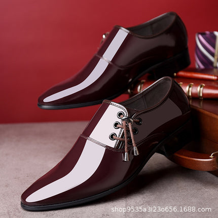 Factory Supply Business Formal Wear Glossy High-End Casual Trendy Summer Hollow Sandals Versatile Men's Shoes