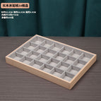 Solid wood ice velvet 24 grid plate
