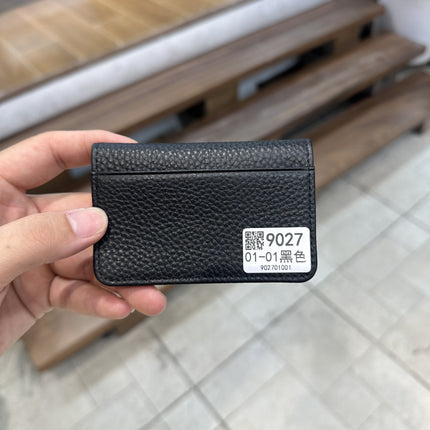 Cross-Border Foreign Trade New Genuine Leather Multi-Ring Binder Mirror Window Small Card Holder First Layer Cowhide Card Bag Document Storage Card Album Card Holder
