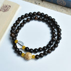 Shen guibao 6mm double circle topaz transparent beads lotus model