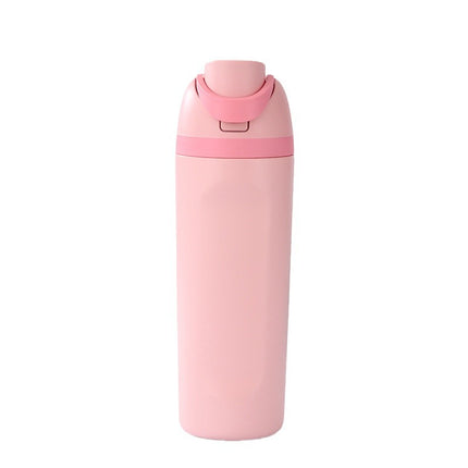 Sports thermos cup stainless steel men's and women's car outdoor suction tube cup new fashion double drinking lid large capacity direct drinking cup