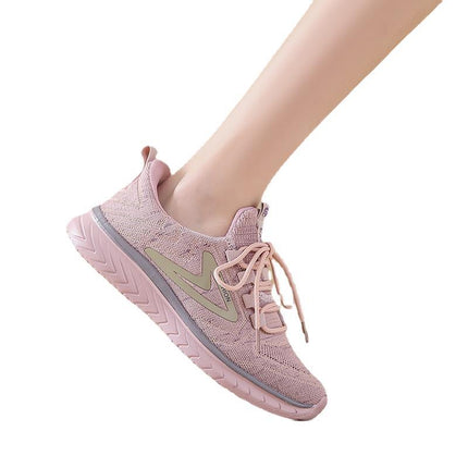 Mom's Shoes, Spring and Autumn Flats, Super Soft-Soled Travel Shoes, Middle-Aged Women's Cloth Shoes, Elderly Shoes, Lightweight Sports Shoes