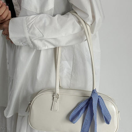 2026 New Style Handbag Korean Version Niche Shoulder Underarm Bag Trendy Fashion Large Capacity Silver Pillow Bag