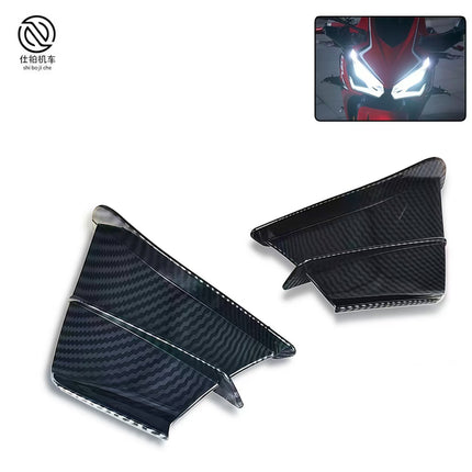 Motorcycle Modification Parts Suitable for Yamaha Universal Carbon Fiber Fixed Wing Aerodynamic Wing Deflector Side Wind Knife