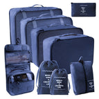 Navy blue hook bag nine-piece set [seven-piece set of small bundle pocket hook bag]]