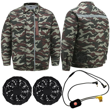 Summer tooling cooling work air conditioning clothing manufacturers wholesale labor protection work clothes usb air conditioning clothing double code work clothes