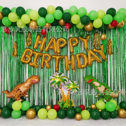 Cross-border Amazon new hot Jurassic theme dinosaur balloon team decoration a generation of balloon suit
