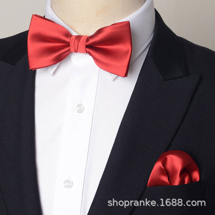 Bow Tie Men's Wedding Groom Best Man Formal Shirt Performance Brother Group Pattern Bow Tie Wedding Trendy Dress