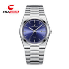 White shell + blue surface + white steel belt 7553-9