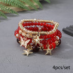 Xhy065 red four starfish