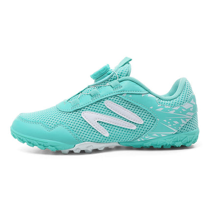 Children's Football Shoes, Lace-Free Rotating Buckle, Low-Cut Broken Nails, Student Competition Sports Shoes, Youth Anti-Slip Training Shoes