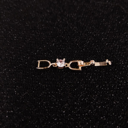 Joker bracelet necklace extended chain plated real platinum zircon 3cm lengthened first jewelry button accessories factory outlet