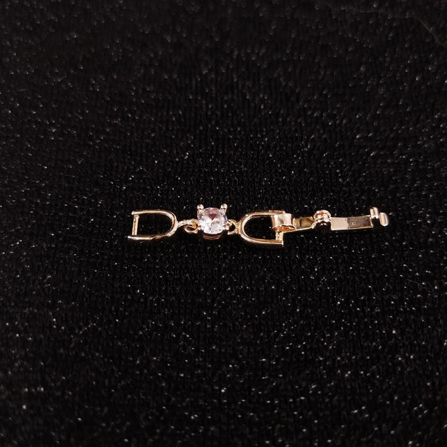 Joker bracelet necklace extended chain plated real platinum zircon 3cm lengthened first jewelry button accessories factory outlet
