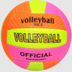 B Thickened Hemp Pattern Yellow Orange Red Volleyball