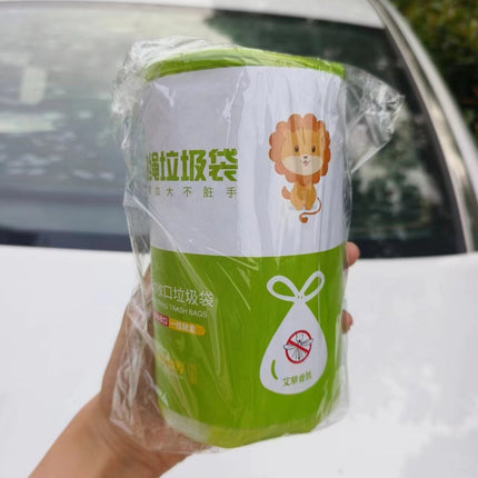 wormwood garbage bag household breakpoint automatic closing thickened disposable household fragrance kitchen garbage bag wholesale