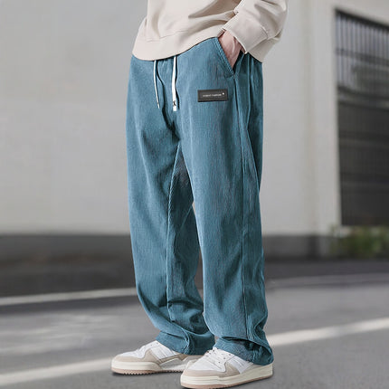 Cross-Border European Size American Casual Pants Amazon's Popular Drapey Smart Pants Barn Style Straight Corduroy Long Pants
