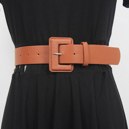 Belt Women's wide purple Korean style yellow pink belt women's fashion all-match dress sweater waist seal