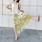 Green tone iris (short-sleeved suit) / Skirt