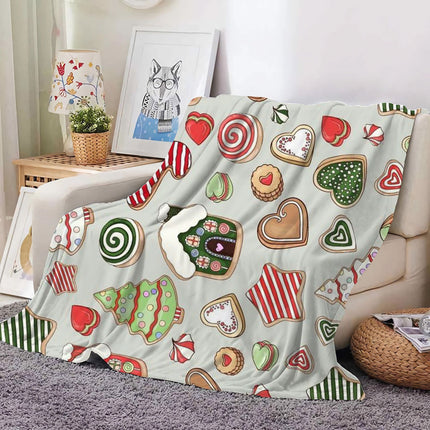Christmas Decoration Blanket Holiday Blanket Red Festive Blanket Christmas Tree Polo Sofa Blanket Flannel Blanket