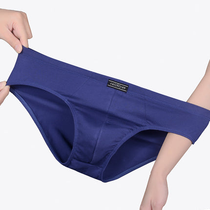 Carefully Selected Pure Cotton Men's Underwear Plus Size Briefs Breathable Sweat-Absorbent Middle-Aged and Elderly Cotton Briefs Men's Wholesale