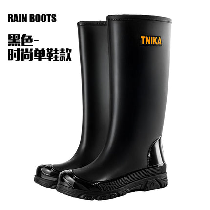Men's High-Top Outdoor Functional Rain Boots 39 Extra High Non-Slip Fishing Wading Boots Long Rubber Shoes Labor Protection Men's Shoes