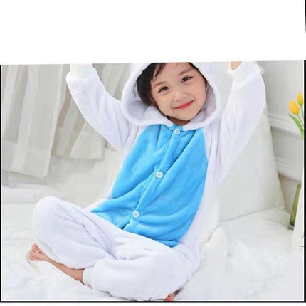 Manufacturer's Flannel Cartoon One-Piece Animal Pajamas for Children and Adults, Unicorn, Dinosaur, Pegasus Pajamas, Couple Style