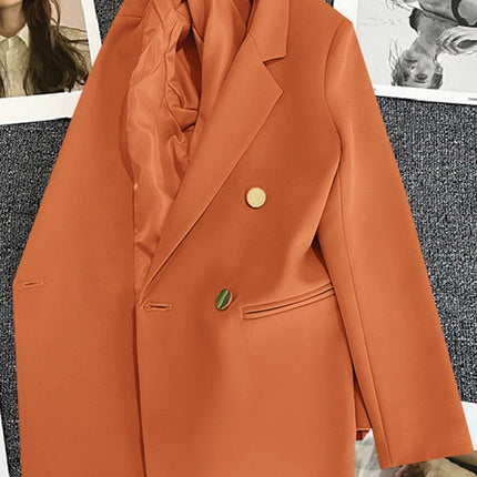 Orange Suit Jacket Women's 2025 Spring and Autumn New Korean High-end Temperament Popular Suit 22 Colors