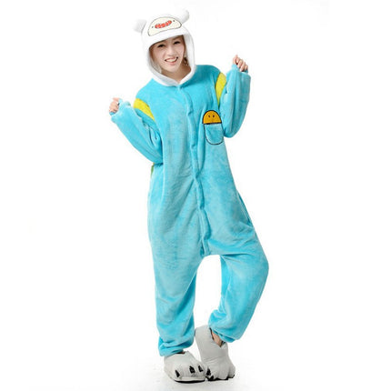 Mixed batch autumn and winter flannel adult cartoon conjoined animal pajamas kabi beast home clothes toilet thickened wholesale