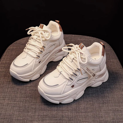 Women's Dad Sneakers with Hidden Height Increase, New Autumn Style, Thick-Soled, Versatile, Slimming, Casual Sports Shoes, Professional Shoes