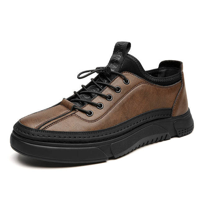 2026 Spring/Summer New Casual Leather Shoes Men's Genuine Leather Sneakers Trendy Fashion Sports Men's Shoes Wholesale