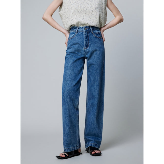 High-Quality 2026 Women's Jeans for Spring, Light Luxury Texture, Premium Denim Fabric, Fashionable Slimming High-Waisted Straight-Leg Pants in Three Colors
