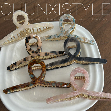 High-grade acetate hairpin for Women summer 2023 New elegant back head clip shark clip hairpin headdress
