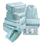 Korean blue (seven-piece cosmetic bag)