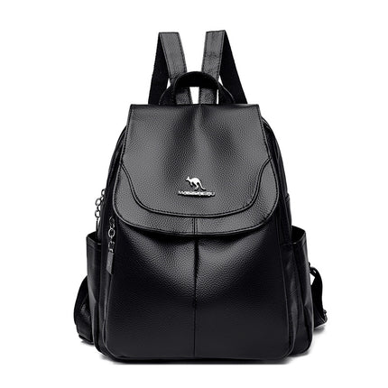 2024 New Fashion Backpack Women's PU Soft Leather Small Backpack Korean Style Distinctive Women's Backpack Trendy Dual-purpose Chest Bag