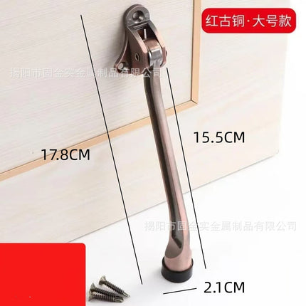 Zinc alloy door locator casual stop pedal door top rubber movable stop pendulum door stop door touch door stop Horseshoe